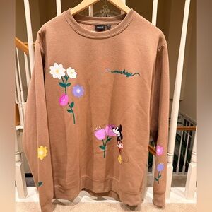 Disney Tan Sweatshirt with Character Design